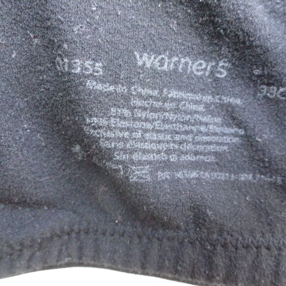 Warner's Padded Cup 38C Wire Free Black Lace & Black 38C Wired Bra No padding - Picture 5 of 16
